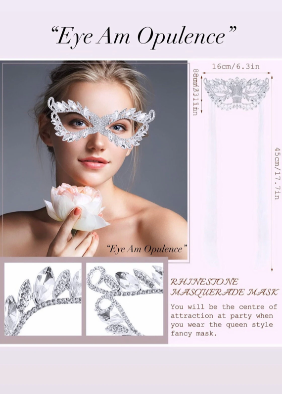 Life's a Masquerade Rhinestone Mask Collection