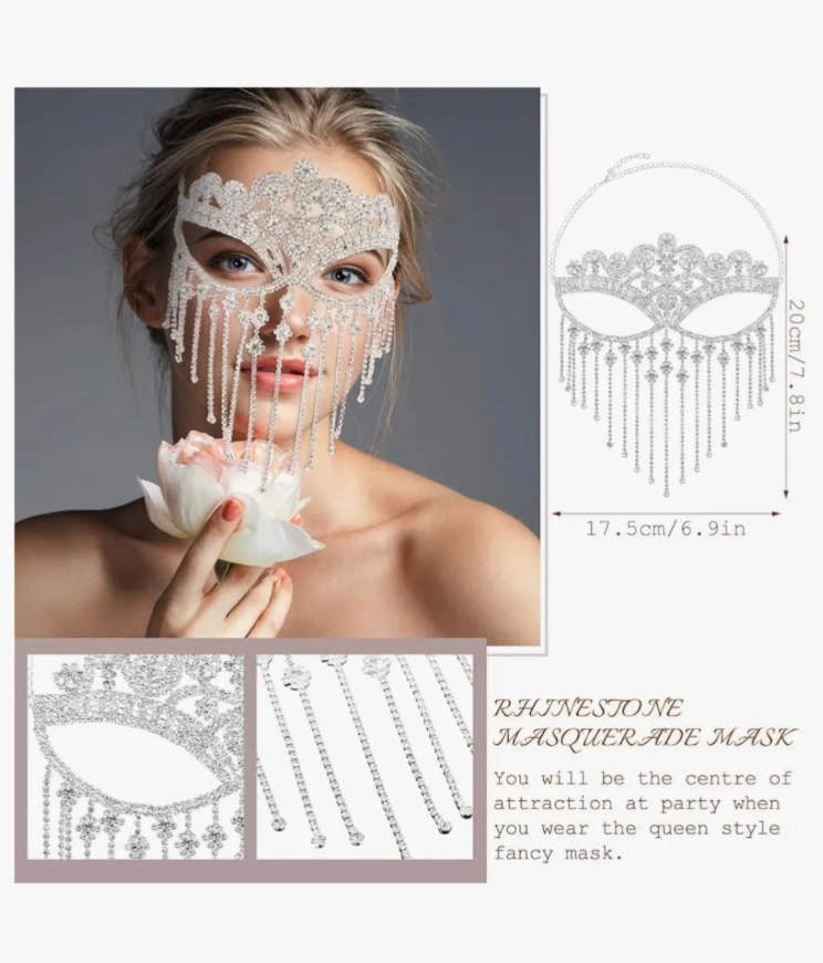 Life's a Masquerade Rhinestone Mask Collection